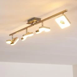 Hofstein Sumoas Deckenspot LED Nickel-Matt, 4-flammig -Bürolampen Verkäufe sumoas deckenspot h3010037 do5 9