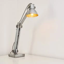 Hofstein Svanfolk Tischleuchte Grau, Rostfarben, 1-flammig -Bürolampen Verkäufe svanfolk tischleuchte h3277324 do1 5