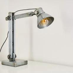 Hofstein Svanfolk Tischleuchte Grau, Rostfarben, 1-flammig -Bürolampen Verkäufe svanfolk tischleuchte h3277324 do1 7