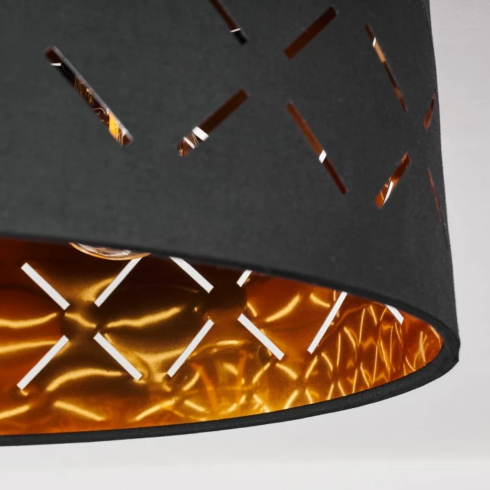 Hofstein Tallaboa Deckenleuchte Schwarz, 2-flammig 3 Hofstein Tallaboa Deckenleuchte Schwarz, 2-flammig – Bild 3