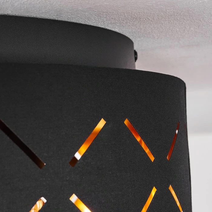 Hofstein Tallaboa Deckenleuchte Schwarz, 2-flammig 6 Hofstein Tallaboa Deckenleuchte Schwarz, 2-flammig – Bild 6