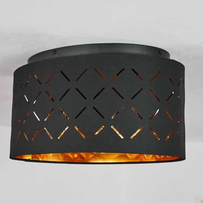 Hofstein Tallaboa Deckenleuchte Schwarz, 2-flammig 8 Hofstein Tallaboa Deckenleuchte Schwarz, 2-flammig – Bild 8