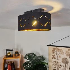 Hofstein Tallaboa Deckenleuchte LED Schwarz, 1-flammig