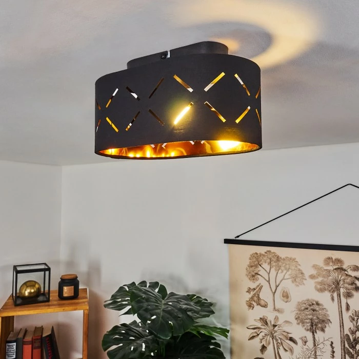 Hofstein Tallaboa Deckenleuchte LED Schwarz, 1-flammig 7 Hofstein Tallaboa Deckenleuchte LED Schwarz, 1-flammig – Bild 7