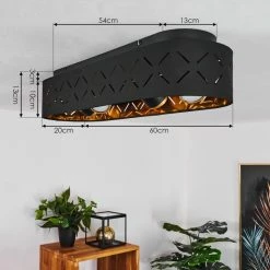 Hofstein Tallaboa Deckenleuchte Schwarz, 4-flammig 13 Hofstein Tallaboa Deckenleuchte Schwarz, 4-flammig -Bürolampen Verkäufe tallaboa deckenleuchte h3441374 2