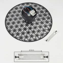 Hofstein Tebabui Deckenleuchte Schwarz, 1-flammig -Bürolampen Verkäufe tebabui deckenleuchte h3410462 4