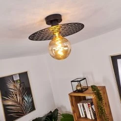 Hofstein Tebabui Deckenleuchte Schwarz, 1-flammig -Bürolampen Verkäufe tebabui deckenleuchte h3410462 6