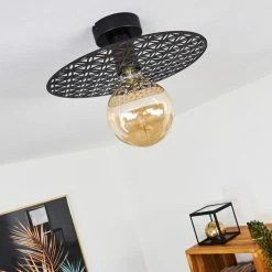 Hofstein Tebabui Deckenleuchte Schwarz, 1-flammig -Bürolampen Verkäufe tebabui deckenleuchte h3410462 9