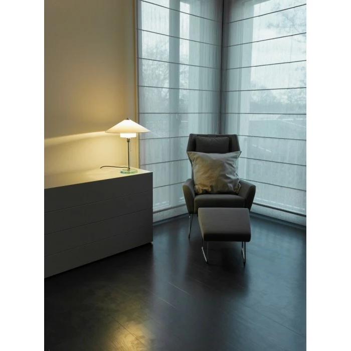 Tecnolumen Wagenfeld WG 27 Tischleuchte Nickel-Matt, Transparent, Klar, 1-flammig 2 Tecnolumen Wagenfeld WG 27 Tischleuchte Nickel-Matt, Transparent, Klar, 1-flammig – Bild 2