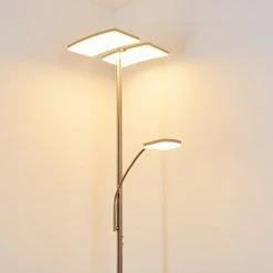 Hofstein Thyolo Deckenfluter LED Stahl gebürstet, 2-flammig 39 Hofstein Thyolo Deckenfluter LED Stahl gebürstet, 2-flammig -Bürolampen Verkäufe thyolo deckenfluter h3166215 do1 15