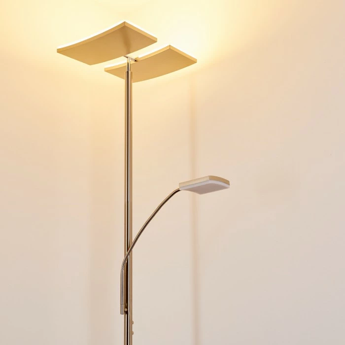 Hofstein Thyolo Deckenfluter LED Stahl gebürstet, 2-flammig 19 Hofstein Thyolo Deckenfluter LED Stahl gebürstet, 2-flammig – Bild 19