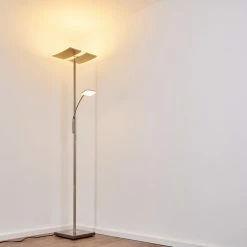 Hofstein Thyolo Deckenfluter LED Stahl gebürstet, 2-flammig 43 Hofstein Thyolo Deckenfluter LED Stahl gebürstet, 2-flammig -Bürolampen Verkäufe thyolo deckenfluter h3166215 do1 19