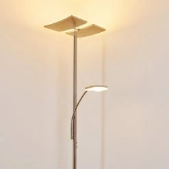 Hofstein Thyolo Deckenfluter LED Stahl gebürstet, 2-flammig 26 Hofstein Thyolo Deckenfluter LED Stahl gebürstet, 2-flammig -Bürolampen Verkäufe thyolo deckenfluter h3166215 do1 2