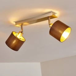 Hofstein Tibro Deckenleuchte Nickel-Matt, Messing, 2-flammig 19 Hofstein Tibro Deckenleuchte Nickel-Matt, Messing, 2-flammig -Bürolampen Verkäufe tibro deckenleuchte h3357996 2