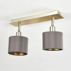 Hofstein Tibro Deckenleuchte Nickel-Matt, Messing, 2-flammig 26 Hofstein Tibro Deckenleuchte Nickel-Matt, Messing, 2-flammig -Bürolampen Verkäufe tibro deckenleuchte h3357996 9