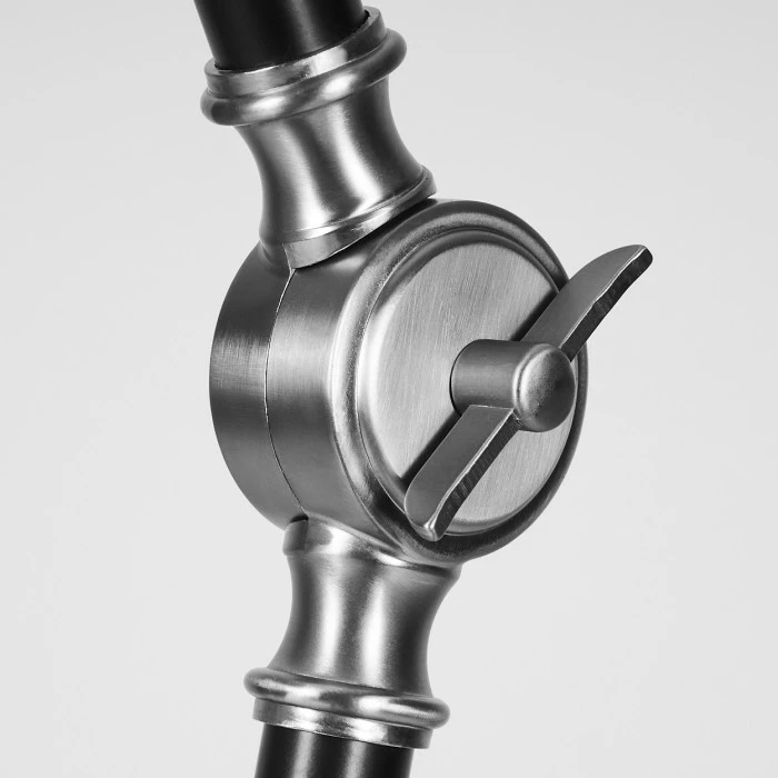 Hofstein Tilton Stehleuchte Nickel-Matt, Schwarz, 1-flammig 5 Hofstein Tilton Stehleuchte Nickel-Matt, Schwarz, 1-flammig – Bild 5