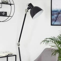 Hofstein Tilton Stehleuchte Nickel-Matt, Schwarz, 1-flammig 23 Hofstein Tilton Stehleuchte Nickel-Matt, Schwarz, 1-flammig -Bürolampen Verkäufe tilton stehleuchte h3413968 9