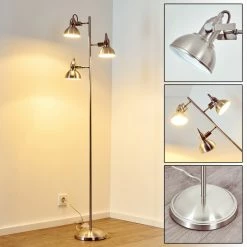 Reality Tina Stehleuchte Nickel-Matt, 3-flammig -Bürolampen Verkäufe tina stehleuchte h3023198 24
