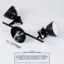 Hofstein Tita Deckenleuchte Schwarz, 2-flammig 16 Hofstein Tita Deckenleuchte Schwarz, 2-flammig -Bürolampen Verkäufe tita deckenleuchte h3017531 4