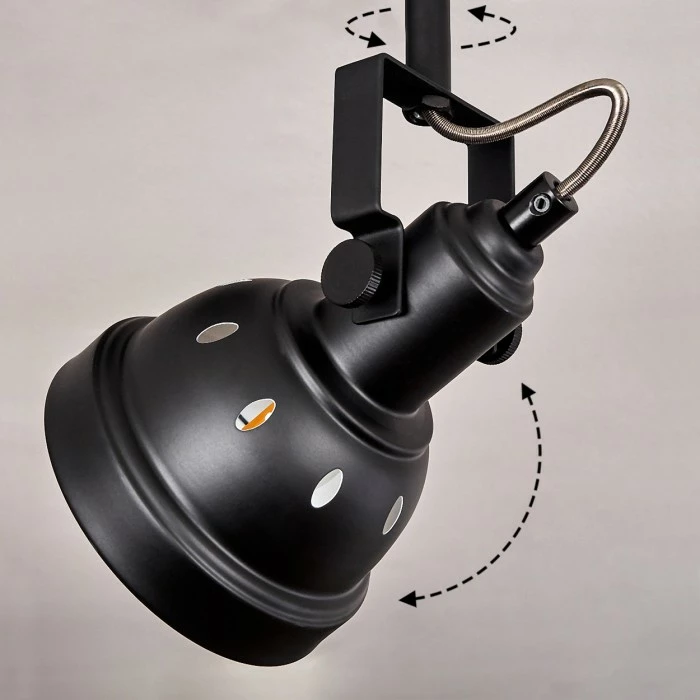 Hofstein Tita Deckenleuchte Schwarz, 2-flammig 6 Hofstein Tita Deckenleuchte Schwarz, 2-flammig – Bild 6