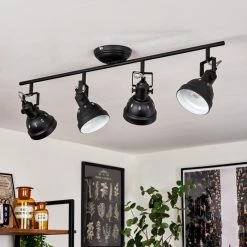 Hofstein Tita Deckenleuchte Chrom, Schwarz, 4-flammig -Bürolampen Verkäufe tita deckenleuchte h3017555 9