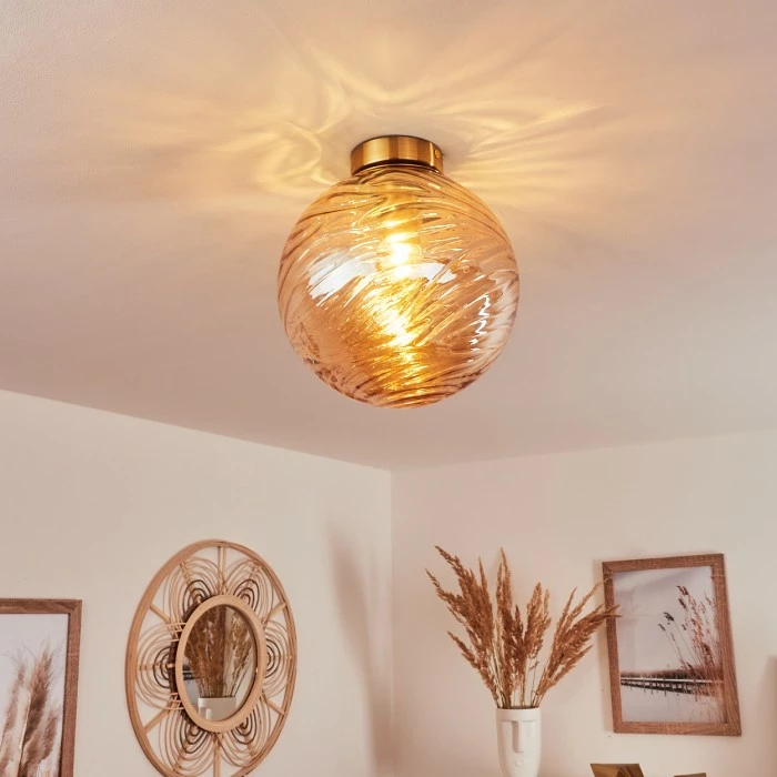 Hofstein Tomboul Deckenleuchte Gold, 1-flammig 11 Hofstein Tomboul Deckenleuchte Gold, 1-flammig – Bild 11