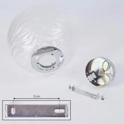 Hofstein Tomboul Deckenleuchte Chrom, 1-flammig -Bürolampen Verkäufe tomboul deckenleuchte h3433683 4