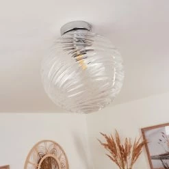 Hofstein Tomboul Deckenleuchte Chrom, 1-flammig -Bürolampen Verkäufe tomboul deckenleuchte h3433683 9