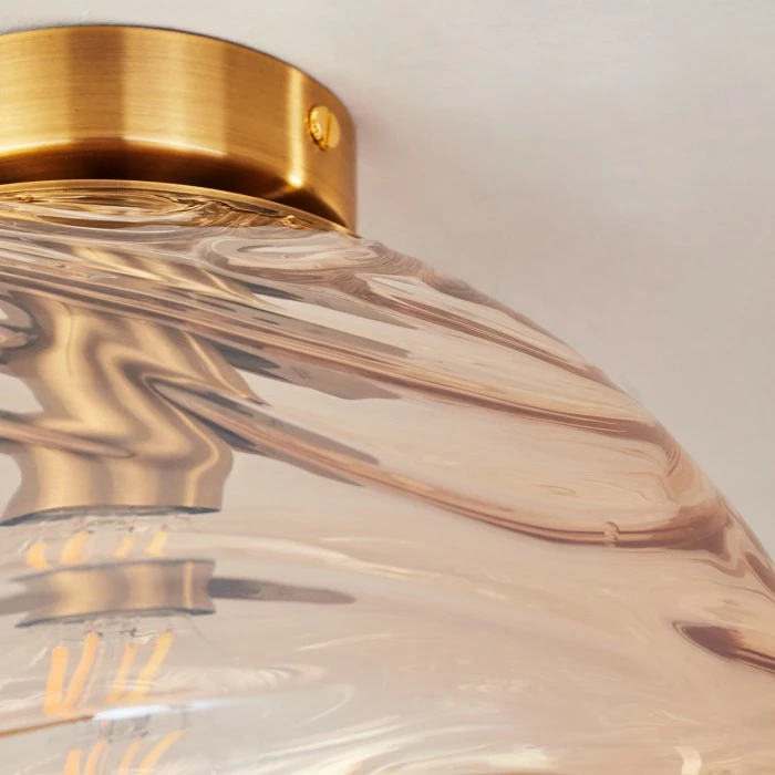 Hofstein Tomboul Deckenleuchte Gold, 1-flammig 6 Hofstein Tomboul Deckenleuchte Gold, 1-flammig – Bild 6