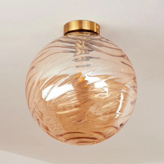 Hofstein Tomboul Deckenleuchte Gold, 1-flammig 8 Hofstein Tomboul Deckenleuchte Gold, 1-flammig – Bild 8