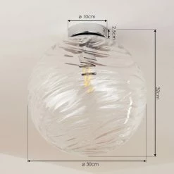 Hofstein Tomboul Deckenleuchte Chrom, 1-flammig 16 Hofstein Tomboul Deckenleuchte Chrom, 1-flammig -Bürolampen Verkäufe tomboul deckenleuchte h3433713 3