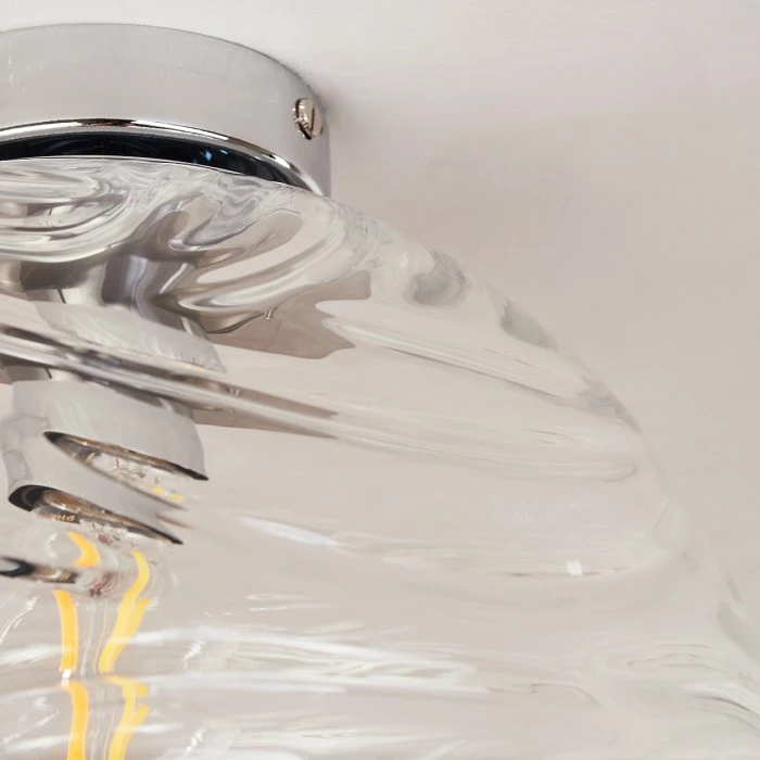 Hofstein Tomboul Deckenleuchte Chrom, 1-flammig 6 Hofstein Tomboul Deckenleuchte Chrom, 1-flammig – Bild 6