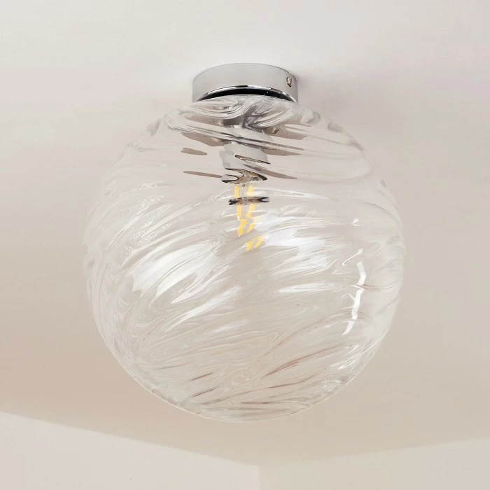 Hofstein Tomboul Deckenleuchte Chrom, 1-flammig 8 Hofstein Tomboul Deckenleuchte Chrom, 1-flammig – Bild 8