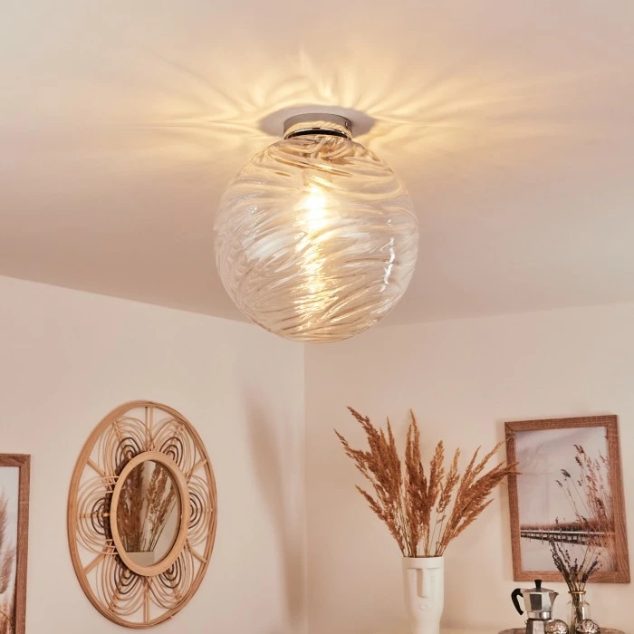 Hofstein Tomboul Deckenleuchte Chrom, 1-flammig 9 Hofstein Tomboul Deckenleuchte Chrom, 1-flammig – Bild 9