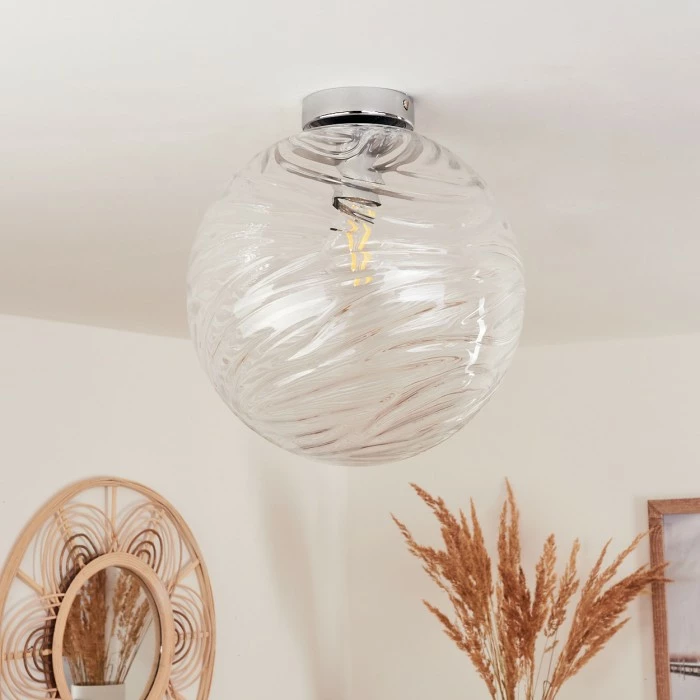 Hofstein Tomboul Deckenleuchte Chrom, 1-flammig 10 Hofstein Tomboul Deckenleuchte Chrom, 1-flammig – Bild 10