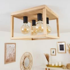 Hofstein Torreglia Deckeneleuchte Schwarz, Braun, 4-flammig 21 Hofstein Torreglia Deckeneleuchte Schwarz, Braun, 4-flammig -Bürolampen Verkäufe torreglia deckeneleuchte h3409800 10