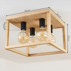 Hofstein Torreglia Deckeneleuchte Schwarz, Braun, 4-flammig 14 Hofstein Torreglia Deckeneleuchte Schwarz, Braun, 4-flammig -Bürolampen Verkäufe torreglia deckeneleuchte h3409800 3