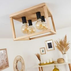 Hofstein Torreglia Deckeneleuchte Schwarz, Braun, 4-flammig 20 Hofstein Torreglia Deckeneleuchte Schwarz, Braun, 4-flammig -Bürolampen Verkäufe torreglia deckeneleuchte h3409800 9