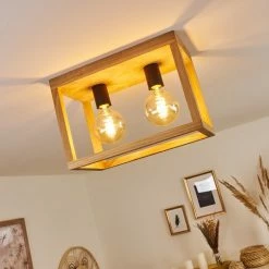 Hofstein Torreglia Deckenleuchte Schwarz, Braun, 2-flammig -Bürolampen Verkäufe torreglia deckenleuchte h3409732 6