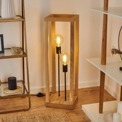 Hofstein Torreglia Stehleuchte Schwarz, Braun, 2-flammig -Bürolampen Verkäufe torreglia stehleuchte h3431528 6