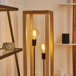 Hofstein Torreglia Stehleuchte Schwarz, Braun, 2-flammig -Bürolampen Verkäufe torreglia stehleuchte h3431528 8