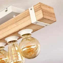 Hofstein Torrevieja Deckenleuchte Weiß, Holz hell, 4-flammig -Bürolampen Verkäufe torrevieja deckenleuchte h3369104 10