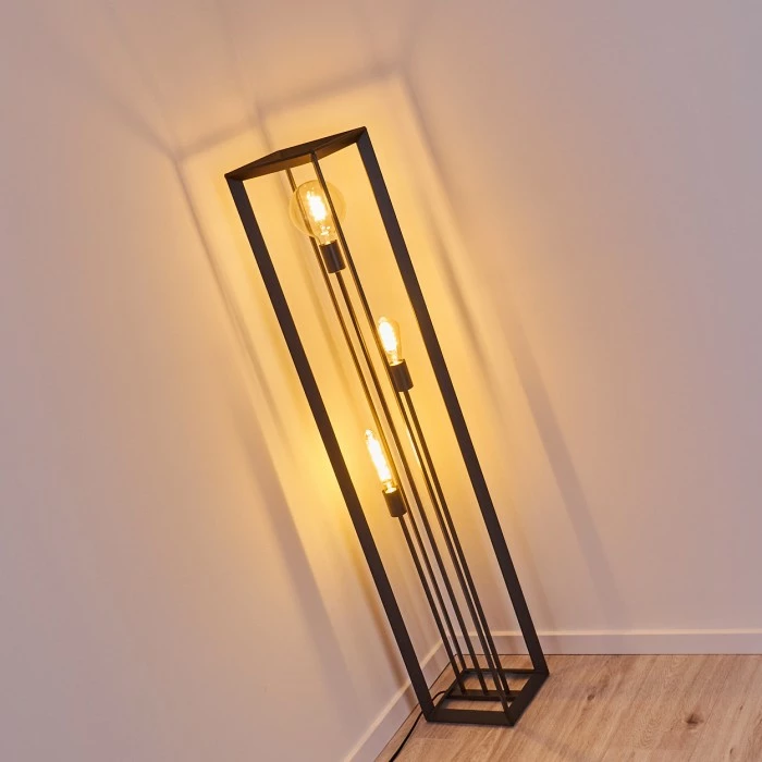 Hofstein Traryd Stehleuchte Schwarz, 3-flammig 11 Hofstein Traryd Stehleuchte Schwarz, 3-flammig – Bild 11