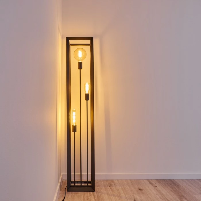 Hofstein Traryd Stehleuchte Schwarz, 3-flammig 15 Hofstein Traryd Stehleuchte Schwarz, 3-flammig – Bild 15