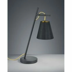 Trio Leuchten ANDREUS Tischleuchte Schwarz, 1-flammig