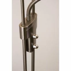 Trio Leuchten ARIZONA Stehleuchte LED Nickel-Matt, Chrom, Edelstahl, 1-flammig -Bürolampen Verkäufe trio leuchten arizona stehleuchte 426410207 do1 9