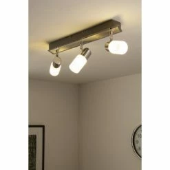 Trio Leuchten CLAPTON Deckenleuchte LED Chrom, Aluminium, Edelstahl, 3-flammig 21 Trio Leuchten CLAPTON Deckenleuchte LED Chrom, Aluminium, Edelstahl, 3-flammig -Bürolampen Verkäufe trio leuchten clapton deckenleuchte 821410305 do1 10