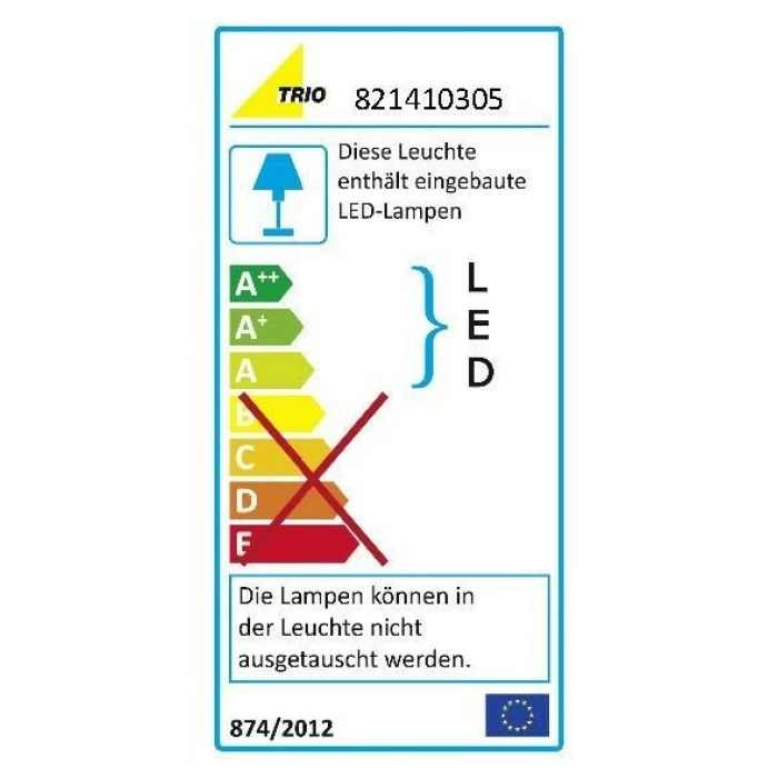 Trio Leuchten CLAPTON Deckenleuchte LED Chrom, Aluminium, Edelstahl, 3-flammig 8 Trio Leuchten CLAPTON Deckenleuchte LED Chrom, Aluminium, Edelstahl, 3-flammig – Bild 8