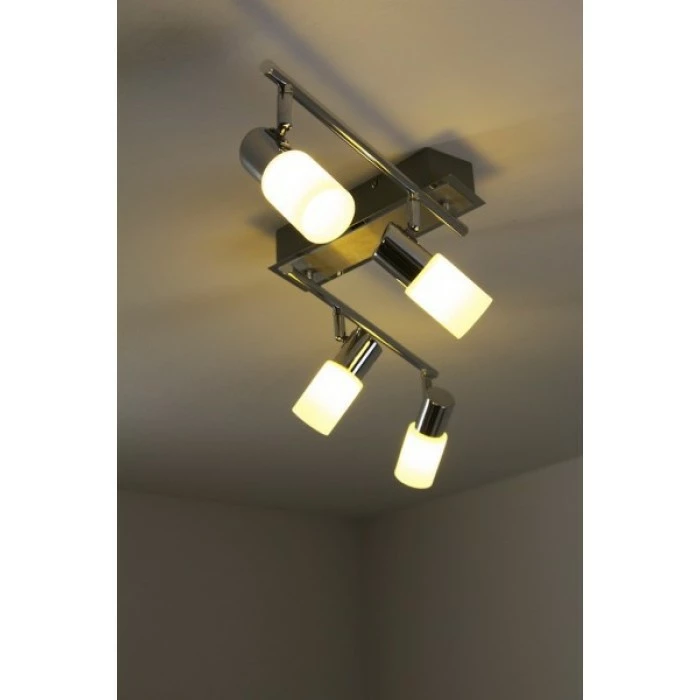 Trio Leuchten CLAPTON Deckenleuchte LED Chrom, Aluminium, Edelstahl, 4-flammig 14 Trio Leuchten CLAPTON Deckenleuchte LED Chrom, Aluminium, Edelstahl, 4-flammig – Bild 14