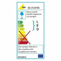 Trio Leuchten CLAPTON Deckenleuchte LED Chrom, Aluminium, Edelstahl, 4-flammig 21 Trio Leuchten CLAPTON Deckenleuchte LED Chrom, Aluminium, Edelstahl, 4-flammig -Bürolampen Verkäufe trio leuchten clapton deckenleuchte 821410405 do1 7